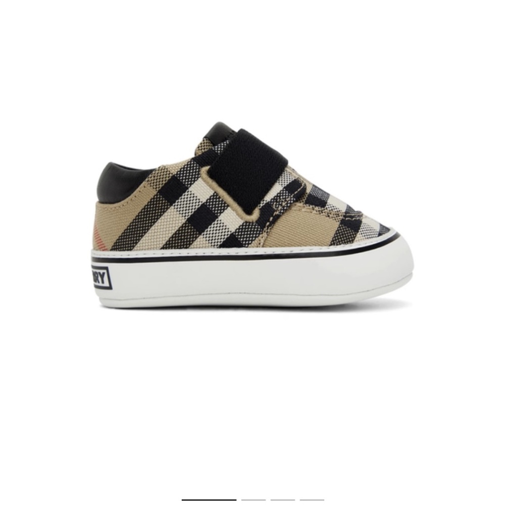 Authentic New Burberry Baby Beige Vintage Check Pre-Walkers sz 15